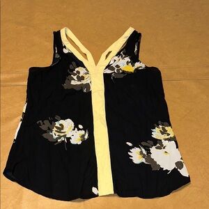 Candie's Black and Yellow Tank Top
